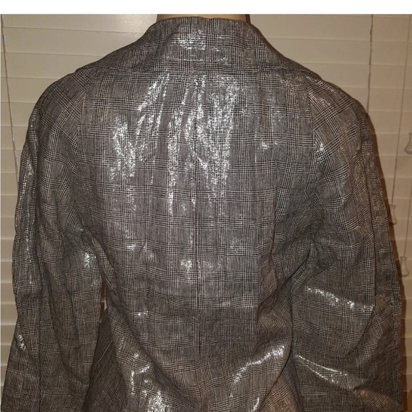 Jones New York Collection Linen 3/4 Sleeve Blazer Size 4 classy - Picture 5 of 6